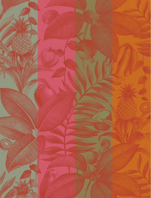 Exotic Fruits Orange Cotton Jacquard Towel