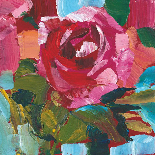 Painted Rose Paper Cocktail Napkins