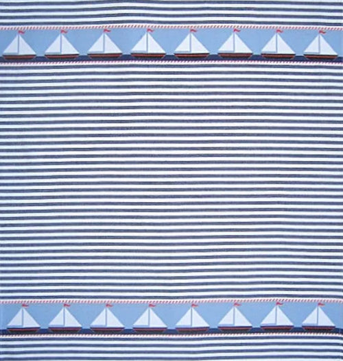Square Jacquard Sailboat Dish Towel