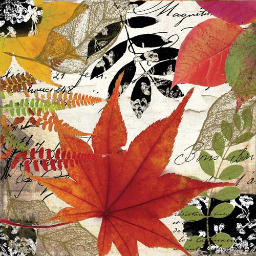 Paper Cocktail Napkins Autumn Fall Leaves