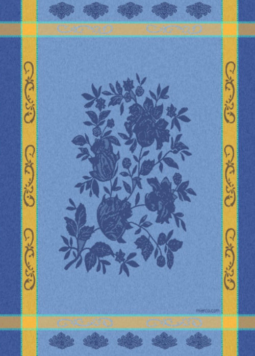 Provence Blue Yellow Jacquard Dish Towel