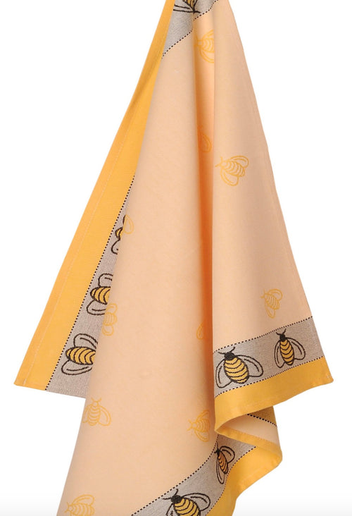 Cotton Jacquard Bumble Bee Dish Towel