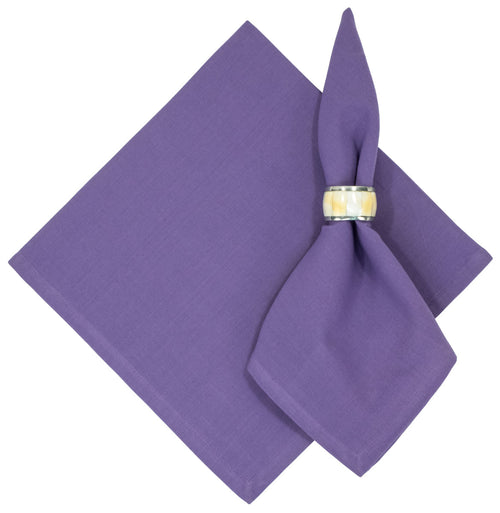 Solid Amethyst Cotton Napkins