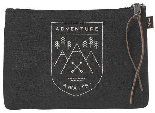 Black Clutch Zipper Bag