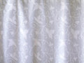 White Ivy Lace Block Print Shower Curtain Detail