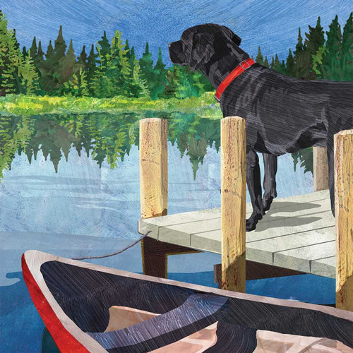 Lakeside Labrador Paper Cocktail Napkin