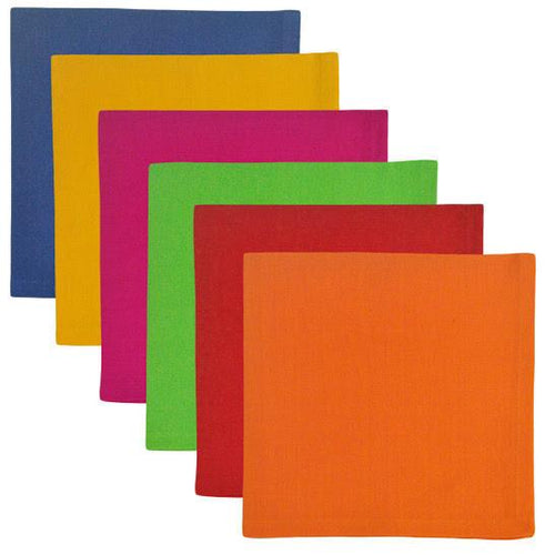 Solid Primary Napkin Set