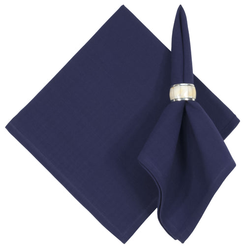 Solid Navy Blue Cotton Napkin