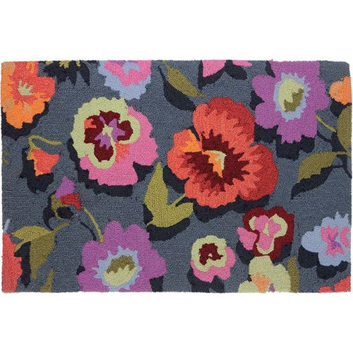 Pansies Kitchen Mat