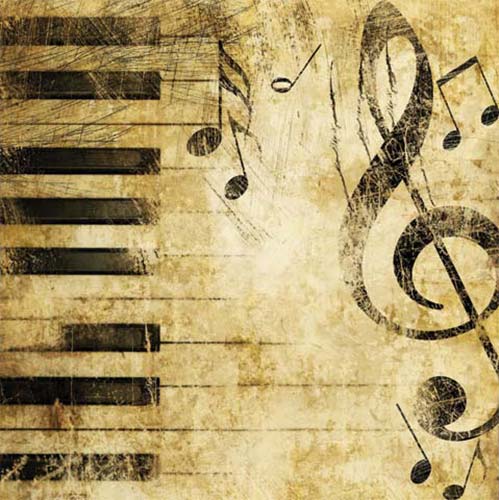 Piano Keys Paper Cocktail Napkins