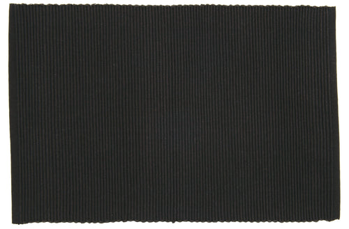 Black Ribbed Placemat