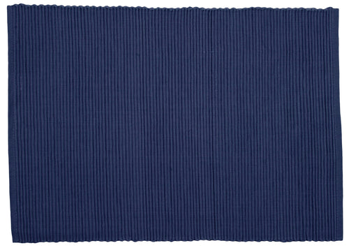 Indigo Blue Ribbed Placemat