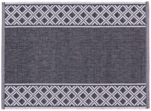 Black Shetland Ribbed Placemat