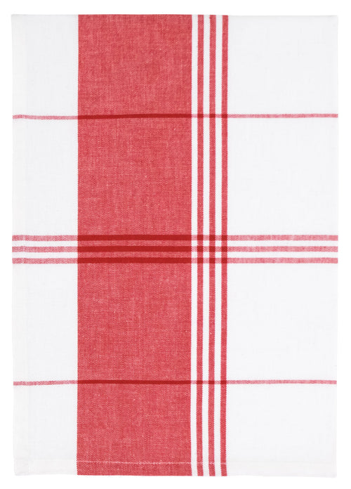 Red White Windowpane Dishtowel