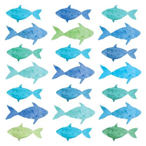 School of Fish Lunch Napkin