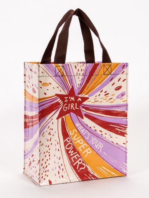 I'm A Girl Super Power Handy Tote Bag