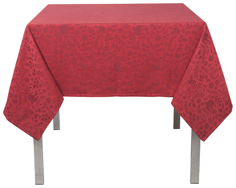 Wonderland Red Jacquard 60 x 120 Tablecloth