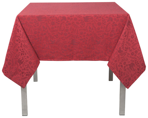 Wonderland Red Jacquard 60 x 90 Tablecloth