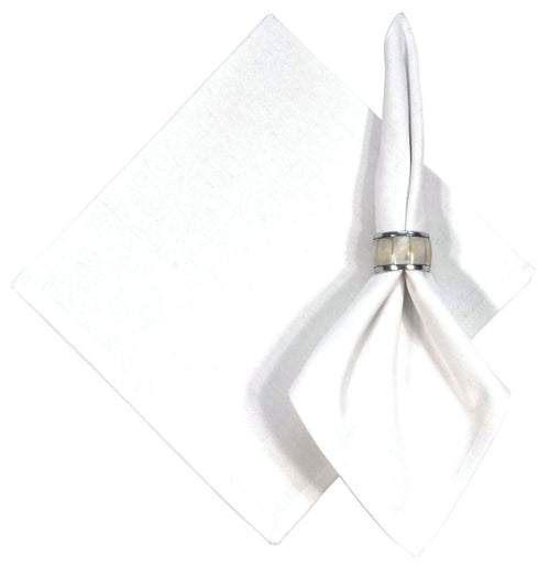 Solid White Cotton Napkin