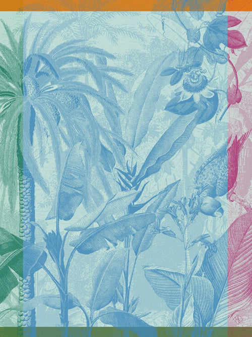 Tropical Palms Cotton Jacquard Dish Towel