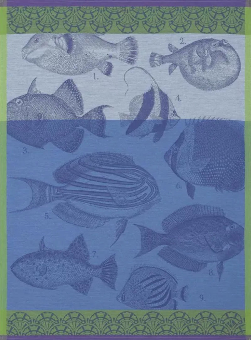 French-blue-green-fish-dishtowel