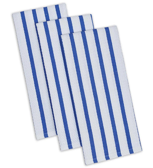 Blue Stripes 3 Piece Heavyweight Dish Towel Set