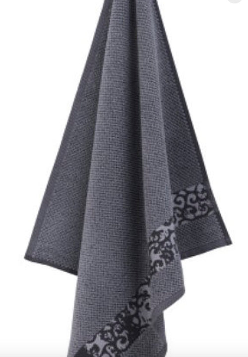 Gray Terry Cloth Kitchen Towel 