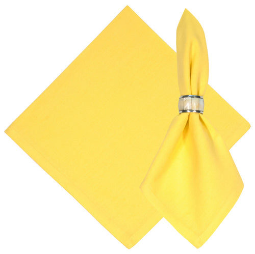 Daffoldil Yellow Solid Cotton Napkin