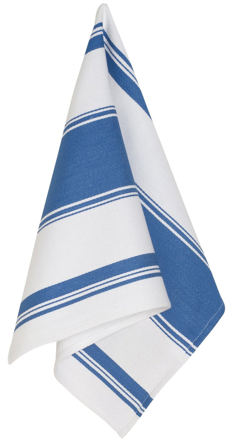 Royal Blue Stripe Flat Weave Towel