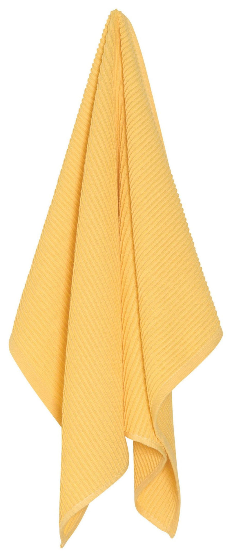 Yellow Ribbed Cotton Dishtowel