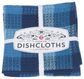 Blue Checked Dishcloth Set