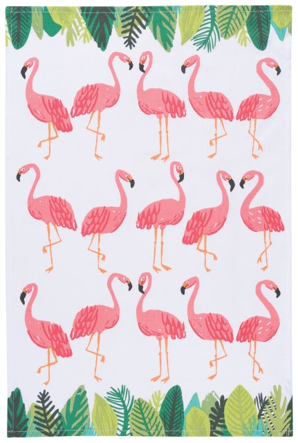 Flamingos Cotton Dish Towel