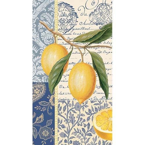 Citron Lemons Guest Hand Towels