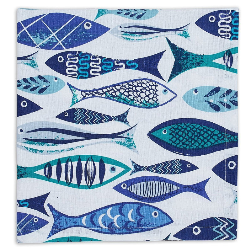 Blue Fish Cotton Napkin