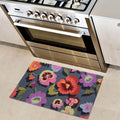 Pansies Rug in Front of Stove
