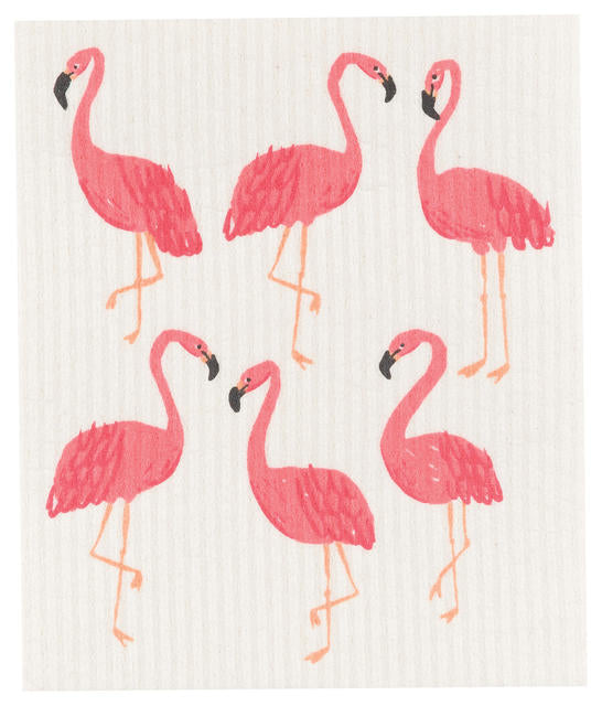 Flamingo Swedish Dishcloth