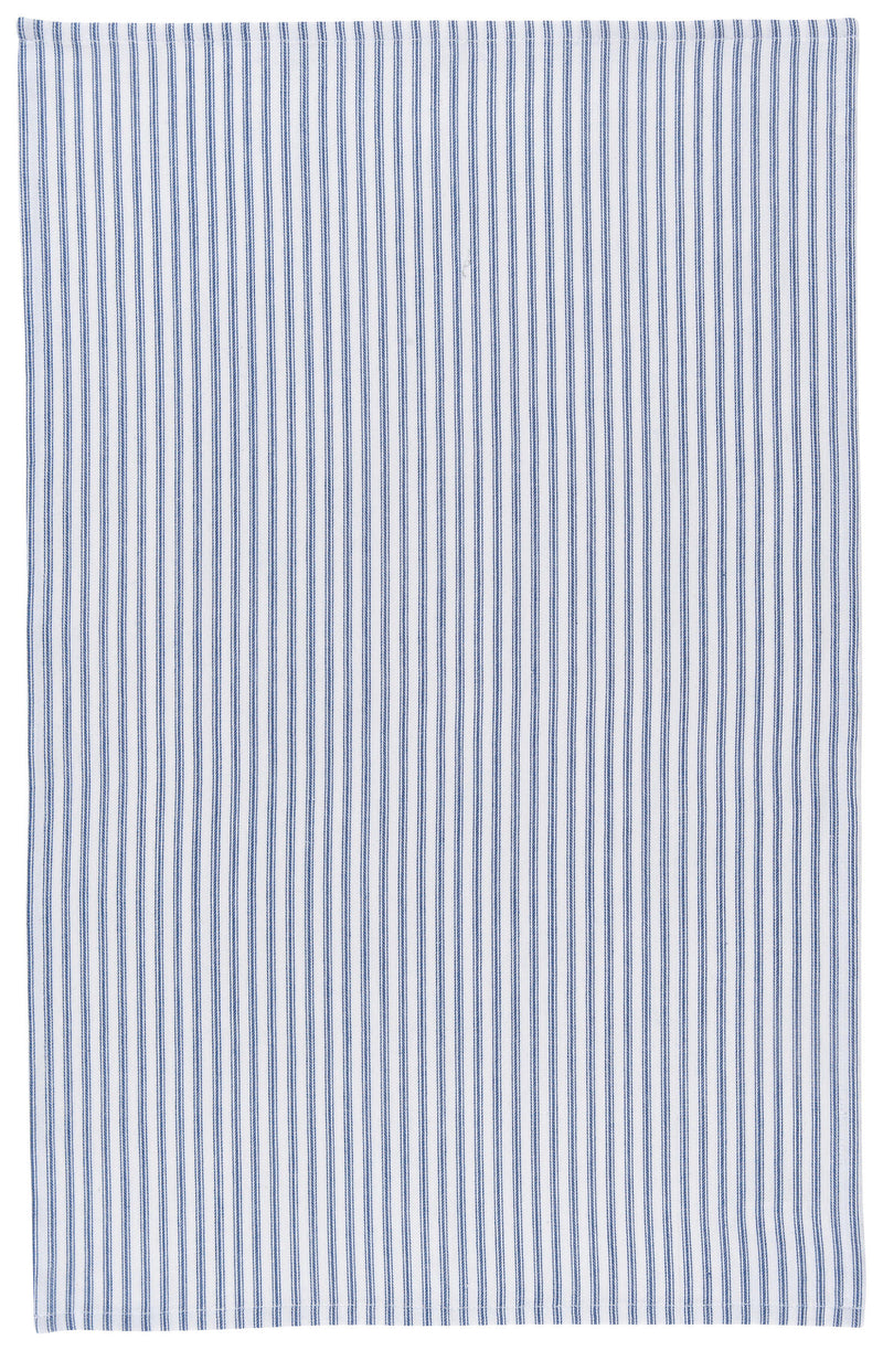 Blue Stripe Cotton Glass Towel Set